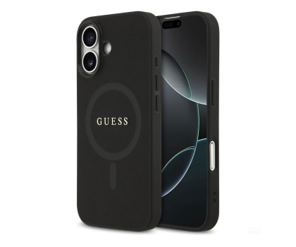 Etui do telefonów Guess Saffiano Classic Logo MagSafe do iPhone 17 czarny